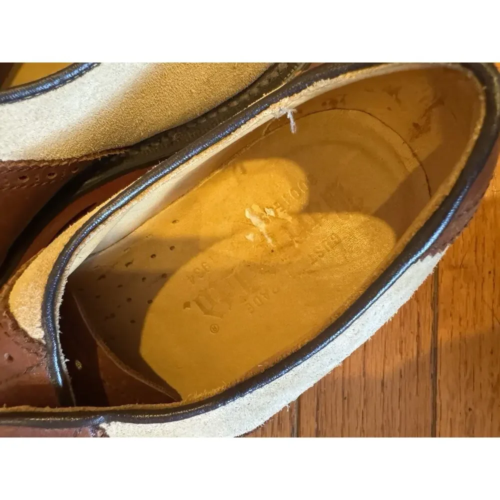 Barrie Ltd George Cox England Brown Leather Derby 8E (men700thrufty - Picture 3 of 7